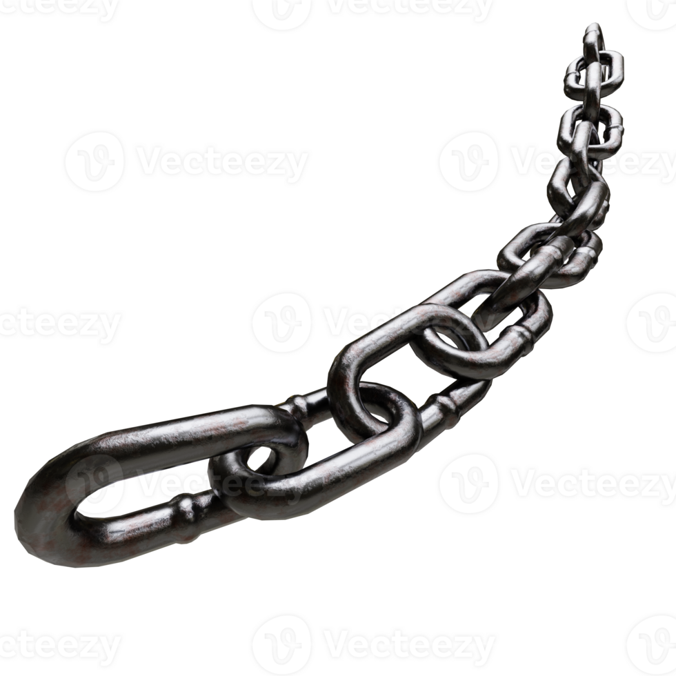 metallic boat chain link on transparent background png
