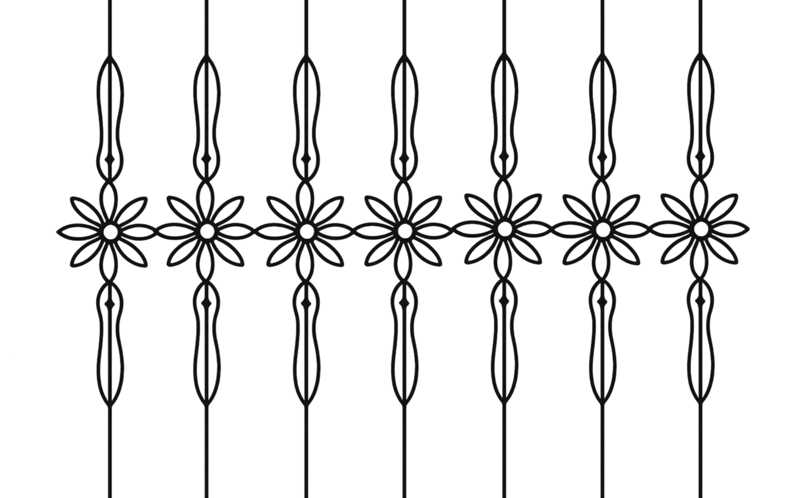 Decorative line design png