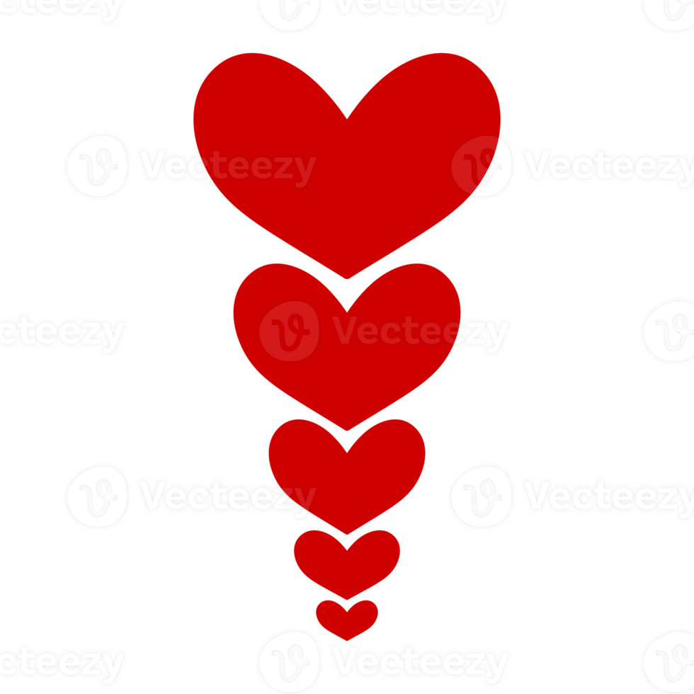 red heart icon on transparent background png