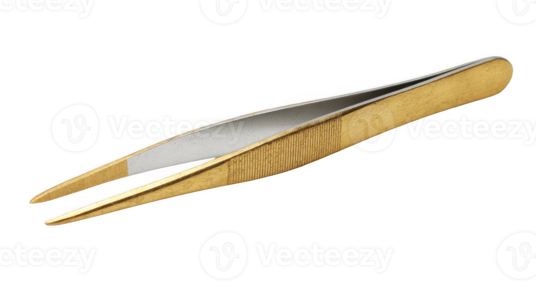 Elegant tweezers on transparent background, precision tool for delicate tasks png