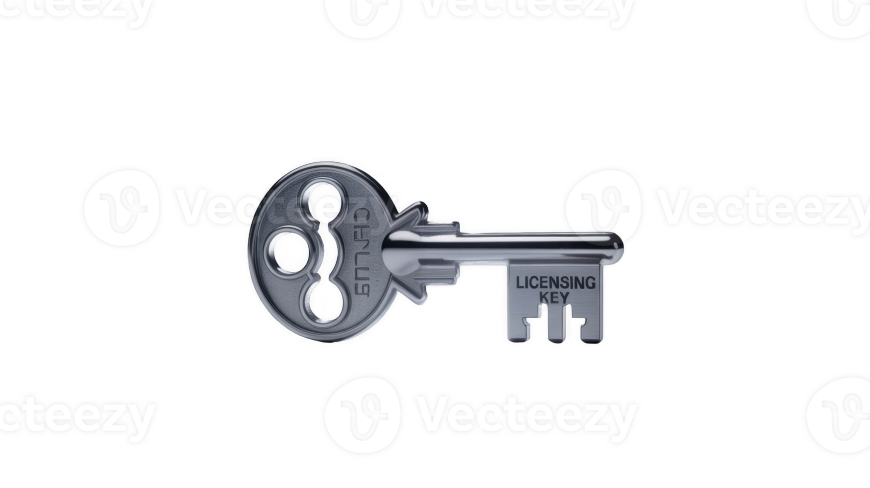 Licensing key unlocking software potential on transparent background png