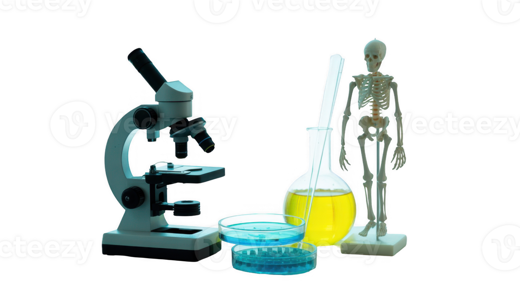 Laboratory equipment creating scientific breakthroughs with transparent background png