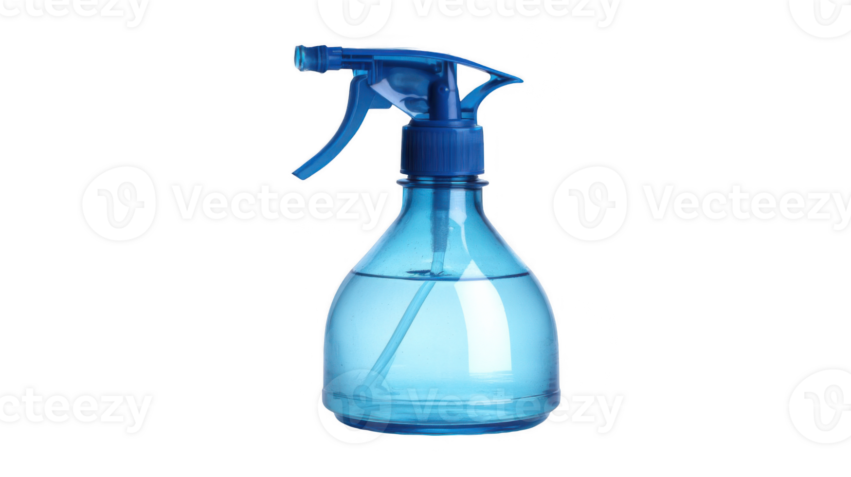 Blue spray bottle isolated on transparent background png