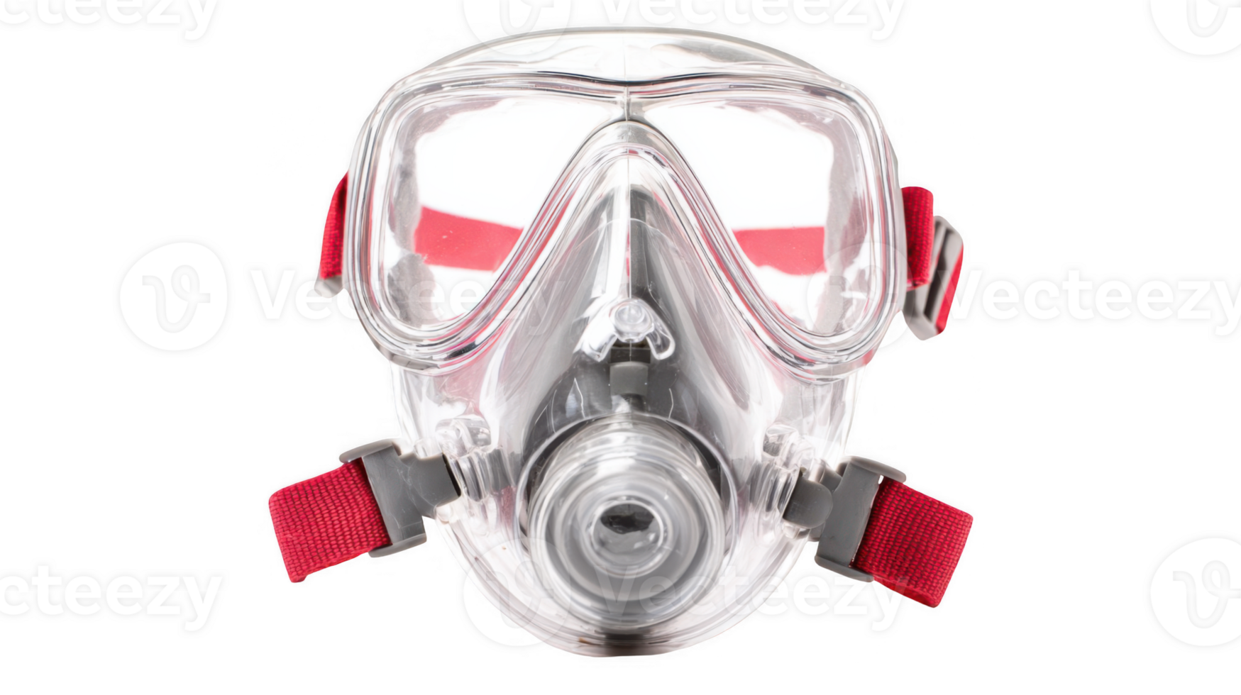 Oxygen mask on transparent background providing breathing support png