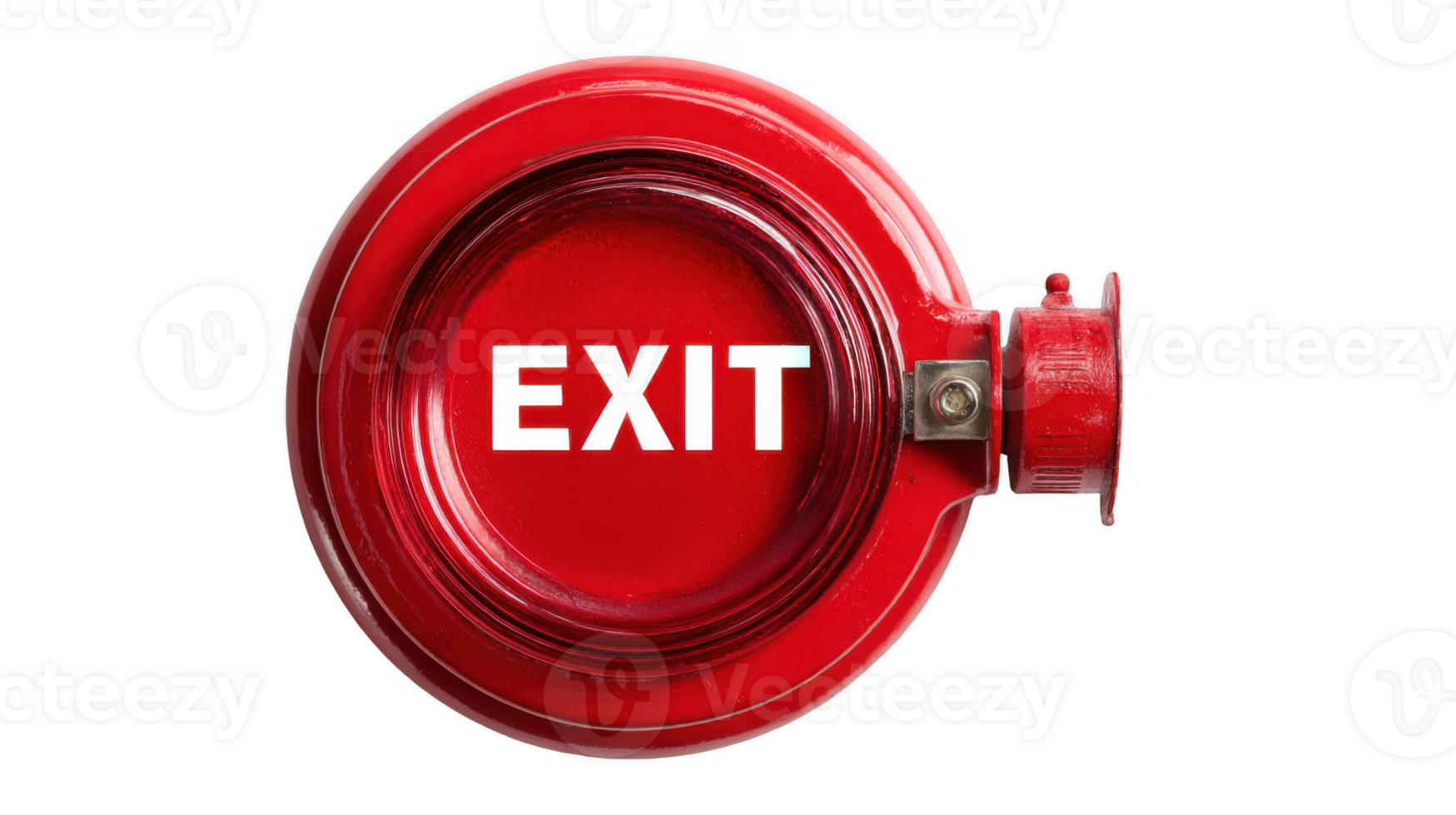 Red exit sign showing escape route in emergency situation png