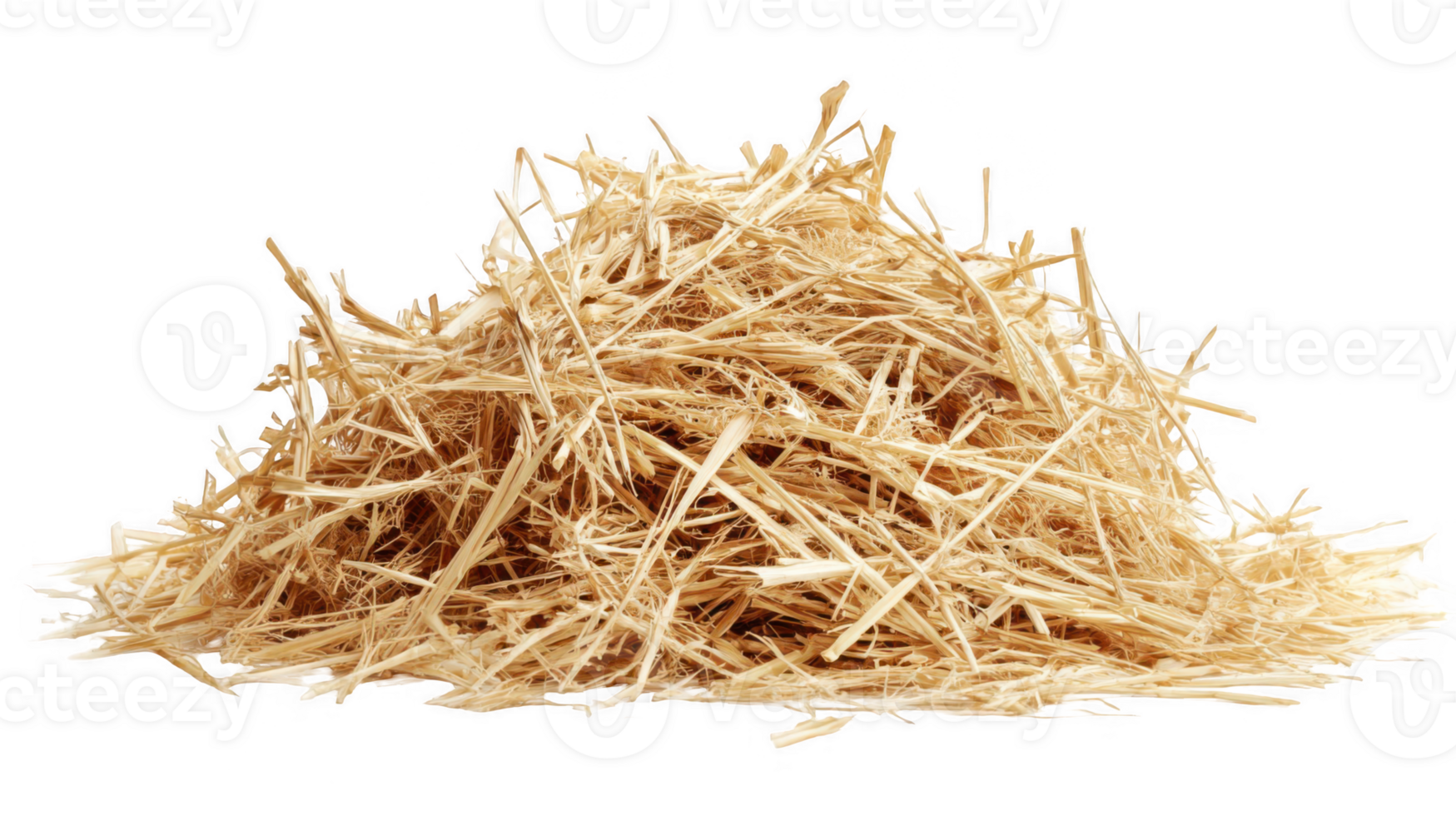 Pile of straw isolated on transparent background representing agriculture and farming png