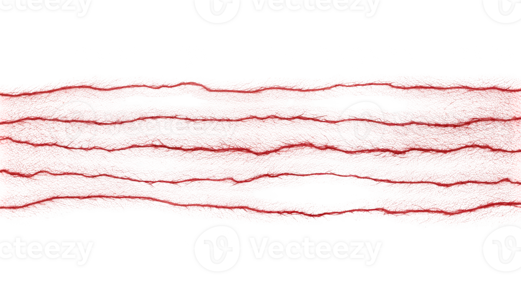 Red streaks flowing on transparent background creating a wavy pattern png