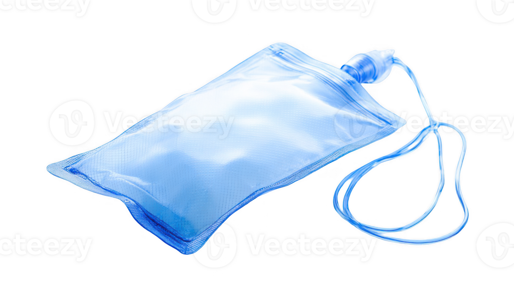 Urinary drainage bag with transparent background, medical device for urine collection png