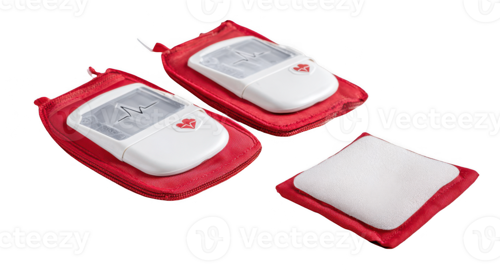 Automated external defibrillators and electrodes with transparent background png