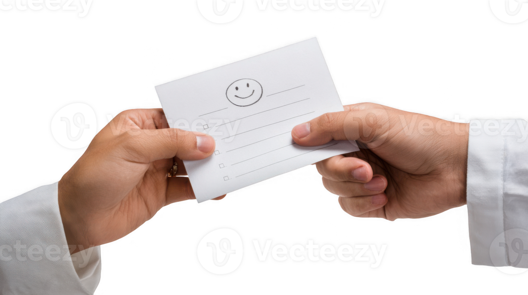 Patient giving positive feedback on transparent background png