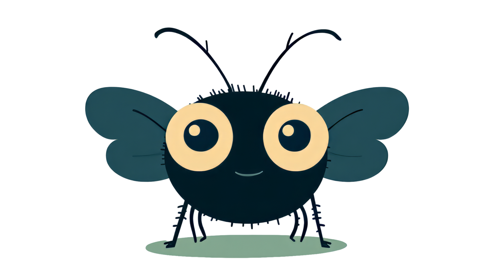 Whimsical Cartoon Fly Character png