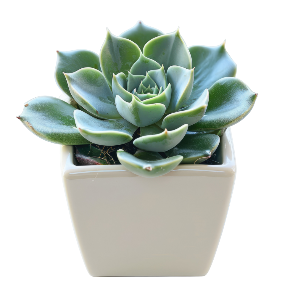 Elegant Succulent In A Pot. Minimalist Decor Element. Perfect For Adding A Touch Of Green To Any Space. Isolated On Black. png