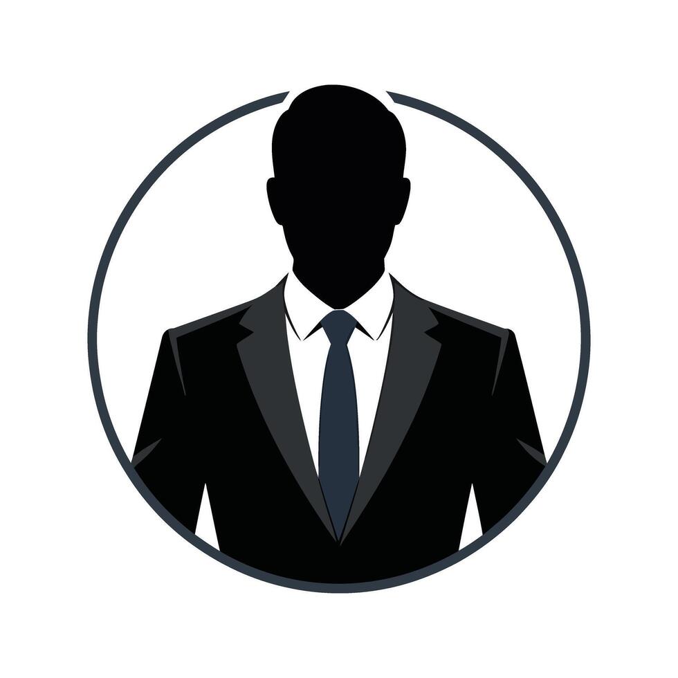 Abstract silhouette of a head in profile view showing a unique design element vector