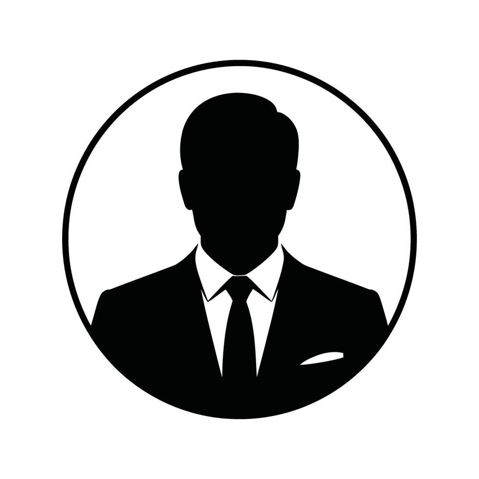 Abstract silhouette of two faces in profile a symbolic representation of unity or duality vector