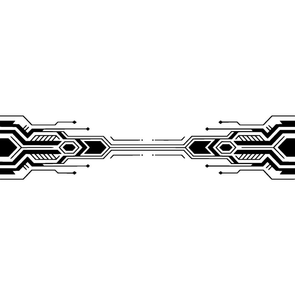 Futuristic Tech Abstract Background, Circuitry vector
