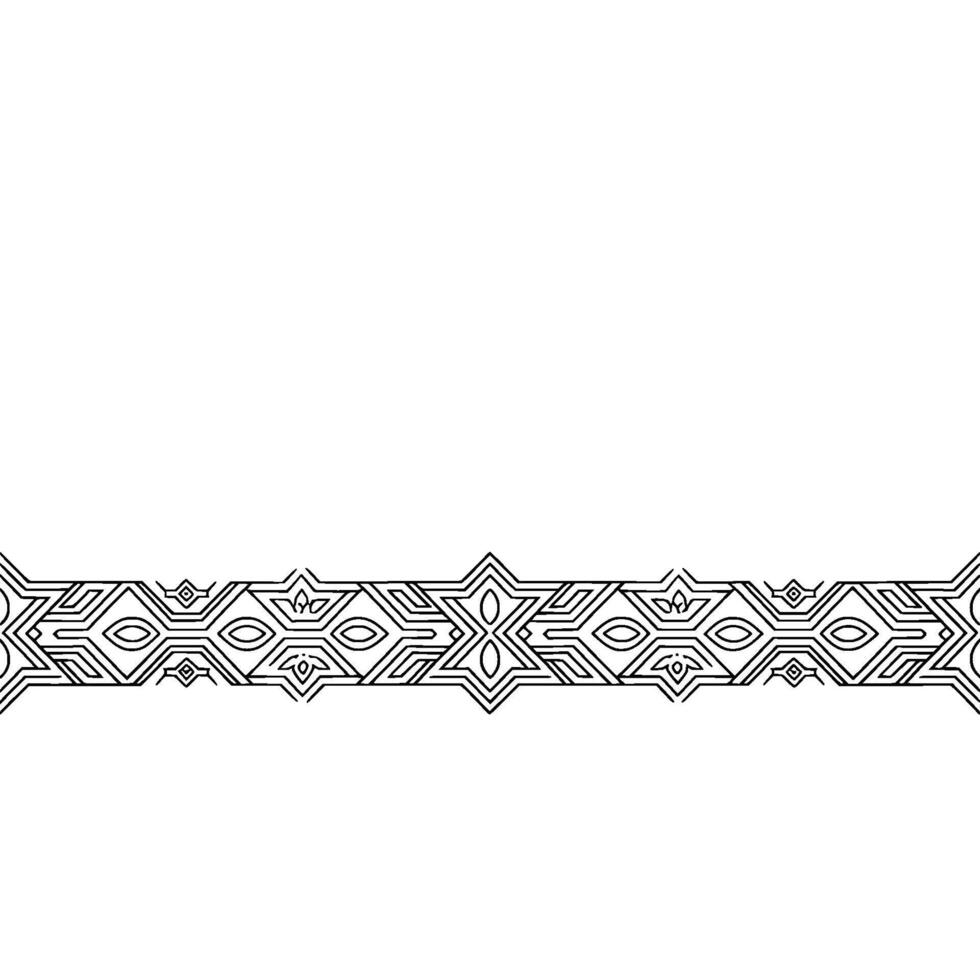 Geometric Border on White Background Minimalist vector