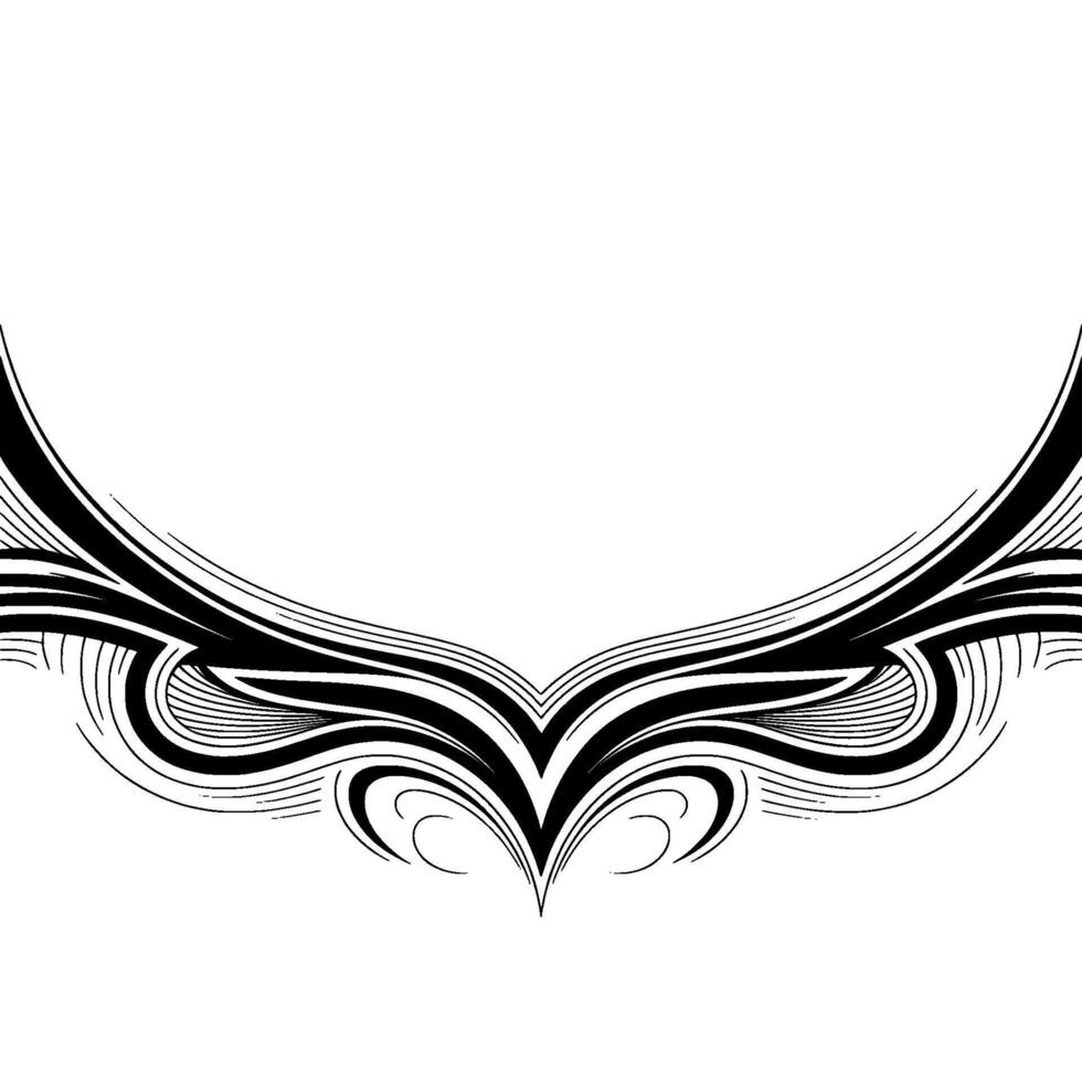 Elegant Black and White Abstract , Minimalist Frame Element vector