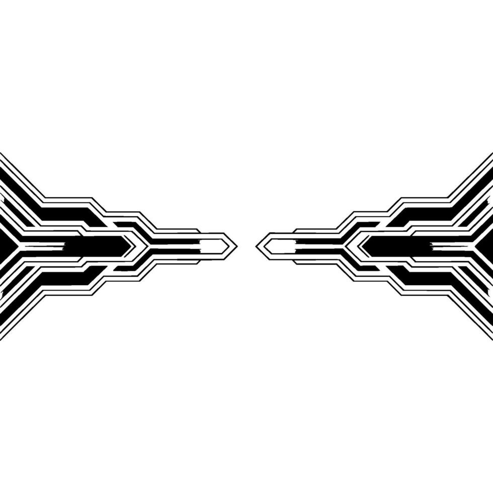 Abstract Geometric , Black and White, Technological Background vector