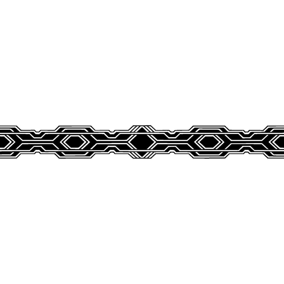 Abstract Geometric Border on White Modern Element vector