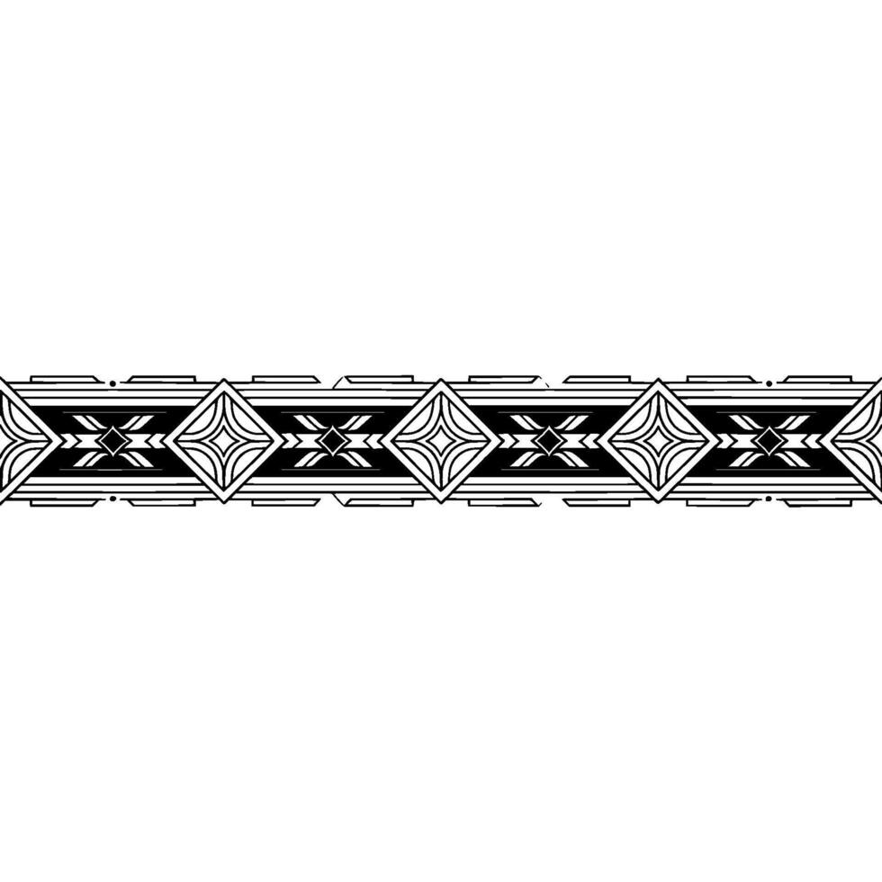 Art Deco Border Ornament on Gradient Background Geometric vector