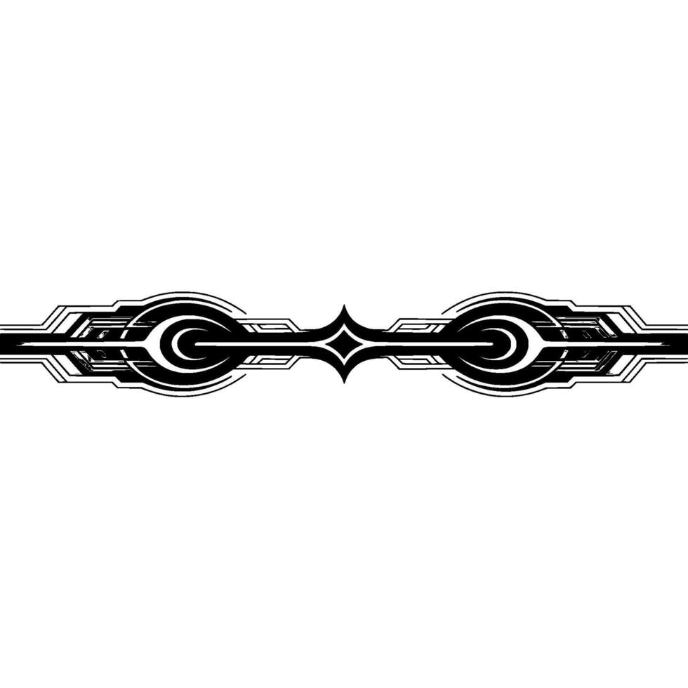 Art Deco Symmetry Geometric Border vector