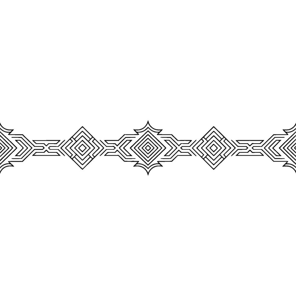 Geometric Border , Minimalist Black and White Pattern vector