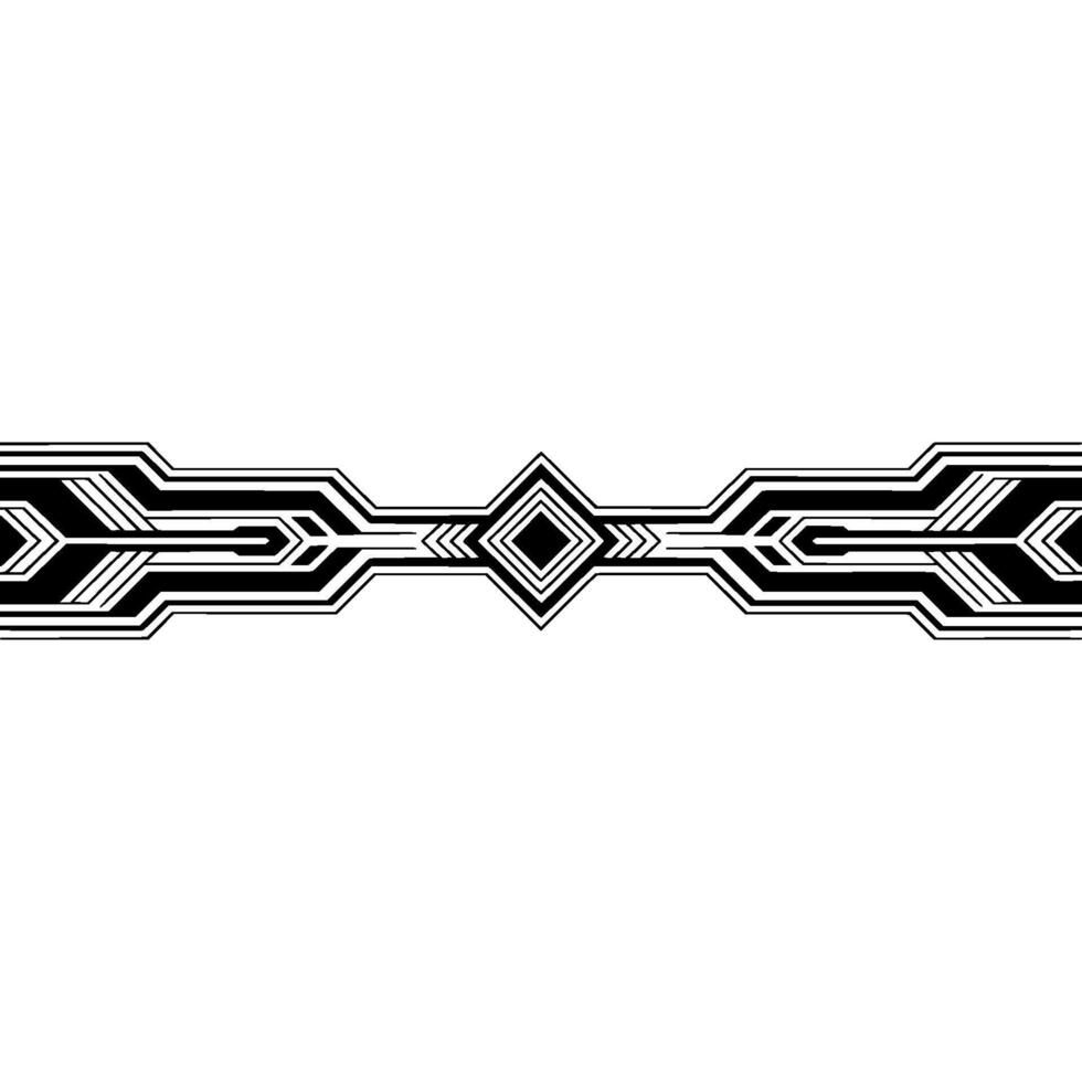 Geometric , Black White, Abstract Border, Minimalist Style vector