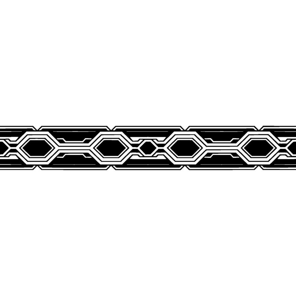 Geometric Abstract Border, Minimalist , Decorative Element vector