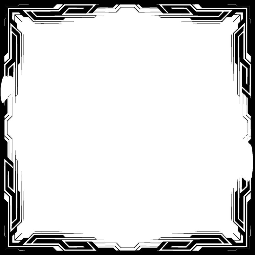 Modern Tech Frame Futuristic Border With Space for Content vector