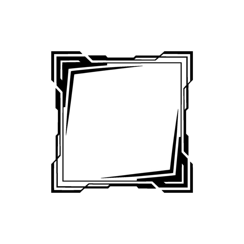 Geometric Frame Art Deco Inspired, Illustration, Modern Aesthetic vector