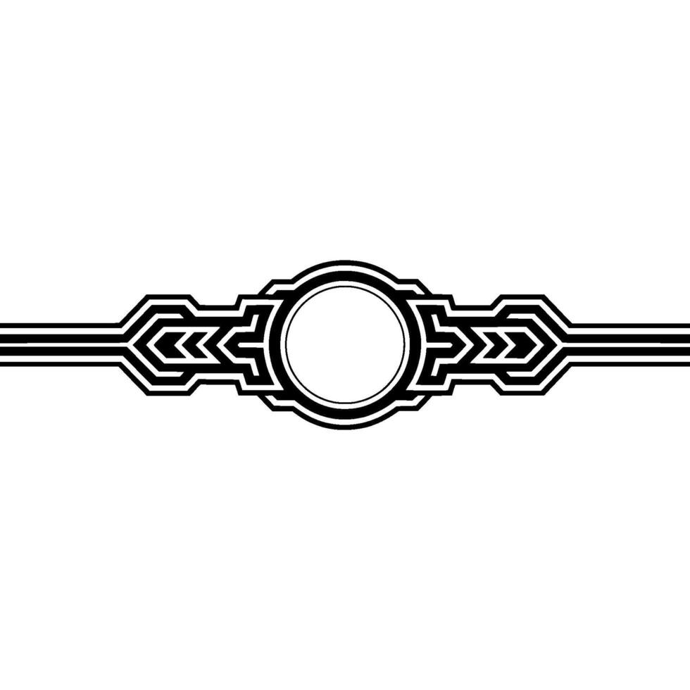 Minimalist Art Deco With Circular Center vector