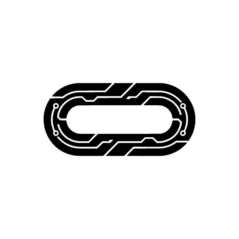 Minimalist Circuit Board Tech, Data, Connection, Futuristic vector
