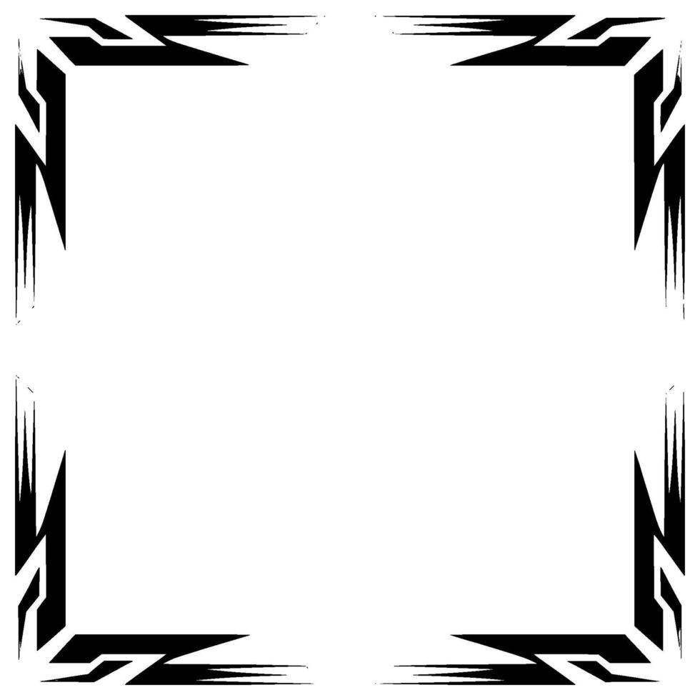 Geometric Abstract Frame Border, Futuristic Element vector