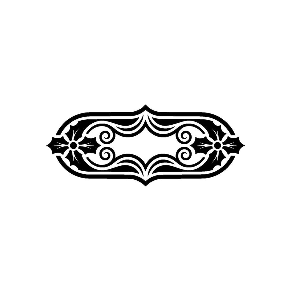 Elegant Black And Red Decorative Ornament On White Background vector