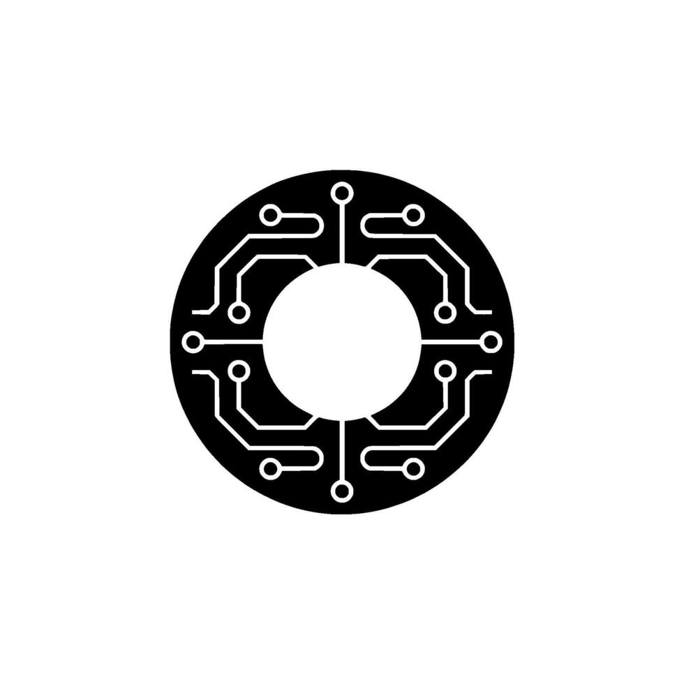 Abstract Circuit Board Tech, Innovation, Data Processing Concept vector