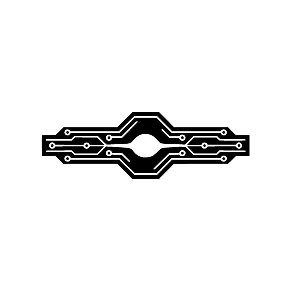 Abstract Circuit Board Technology, Data Transmission, Concept vector