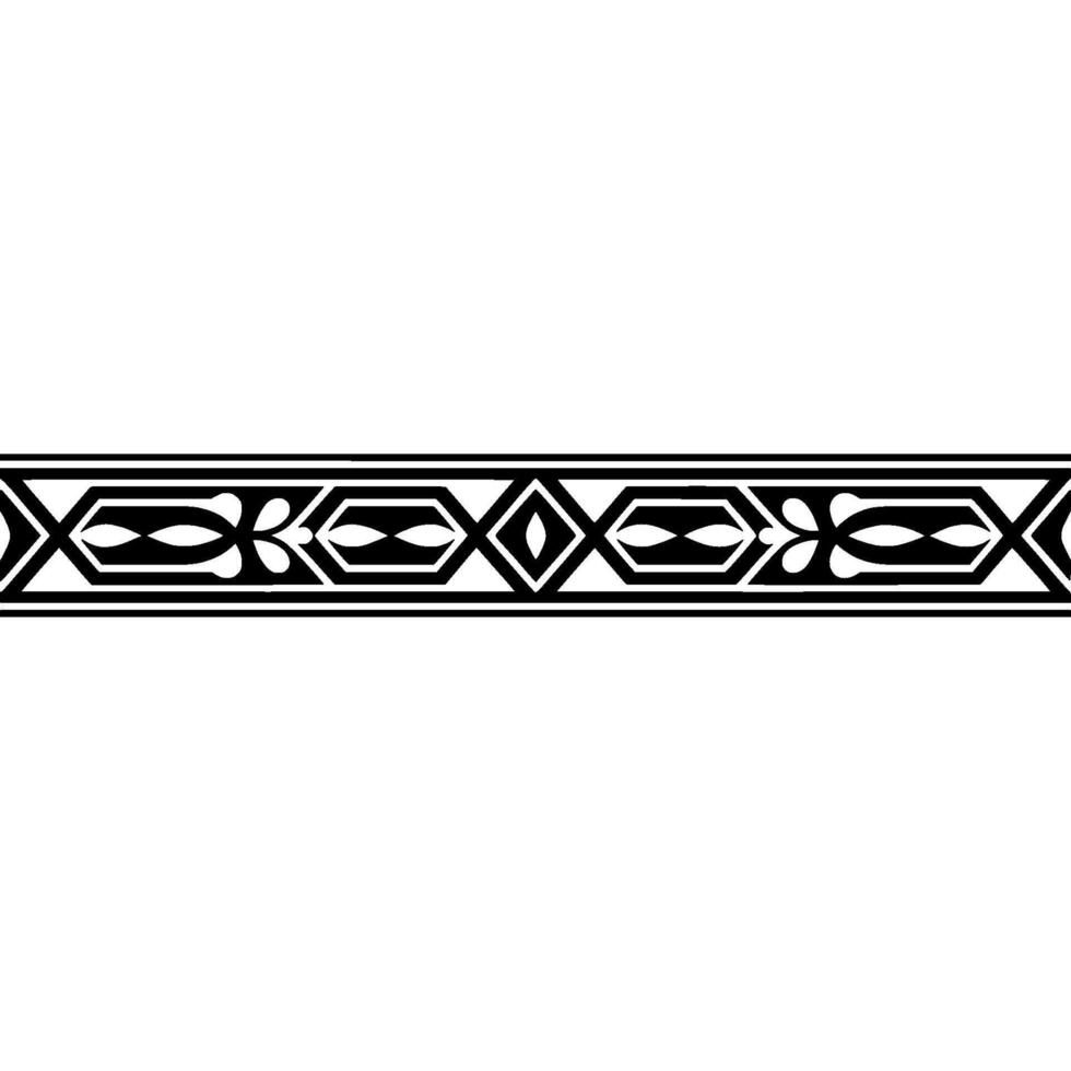 Geometric Black Border On Light Background vector