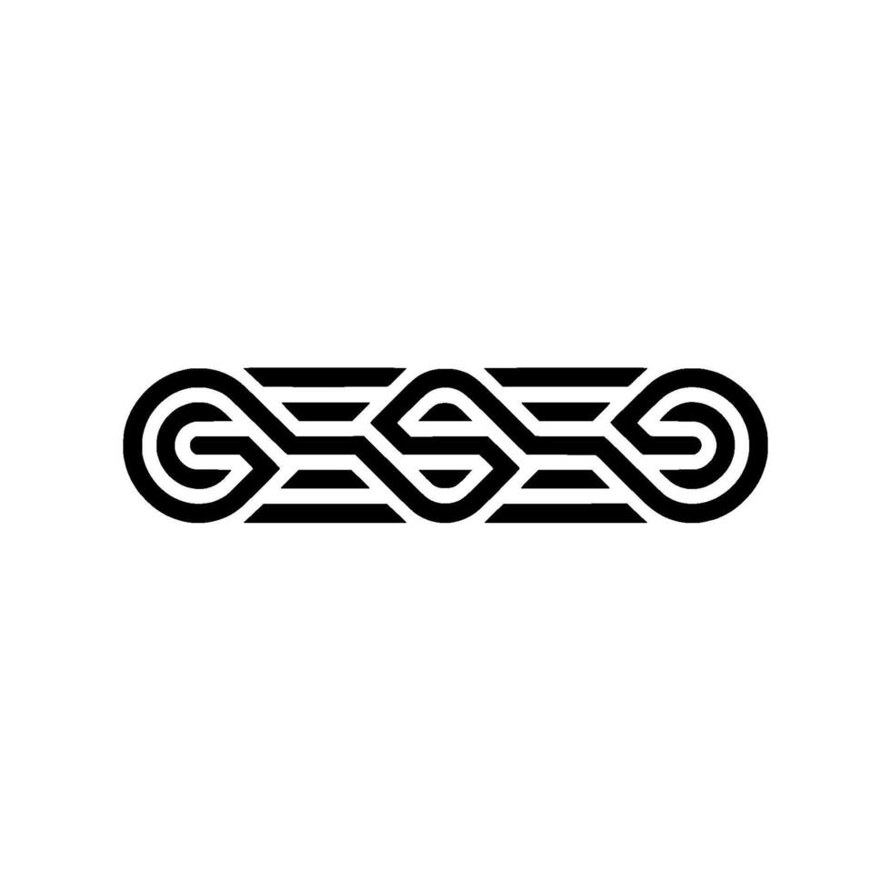 Geometric Abstract Line Art, Black White, Minimalist vector