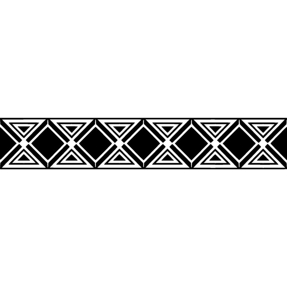 Geometric Black And White Border, Decorative Pattern, Wallpaper vector
