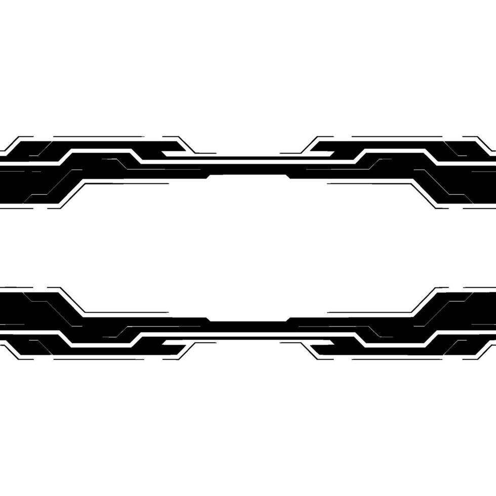 Tech Abstract Futuristic Black Lines On White Background vector