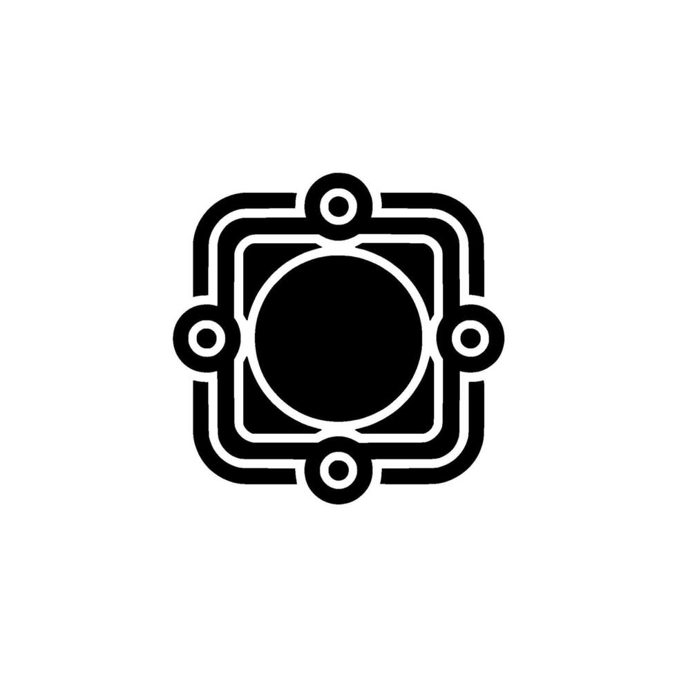 Abstract Geometric With Circles Squares vector