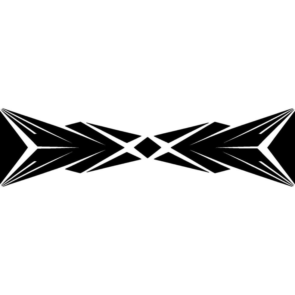 Geometric Black White Symmetry Modern Abstract Element vector