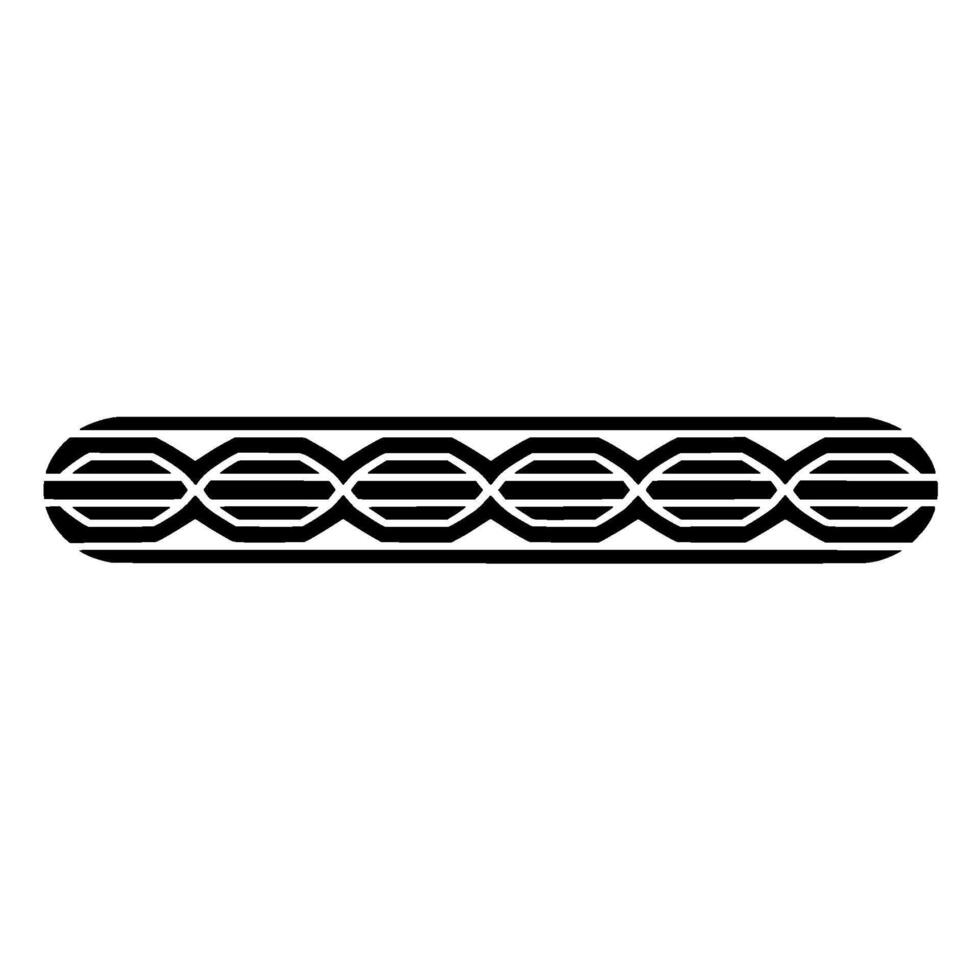 Geometric Pattern Border Black And White Minimalist vector