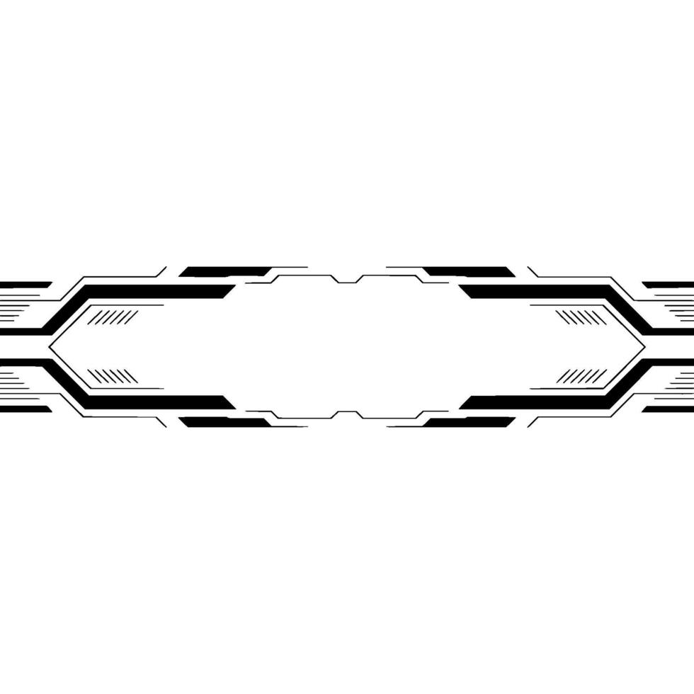 Minimalist Tech Interface Element, Scifi Aesthetic, Blank Space vector