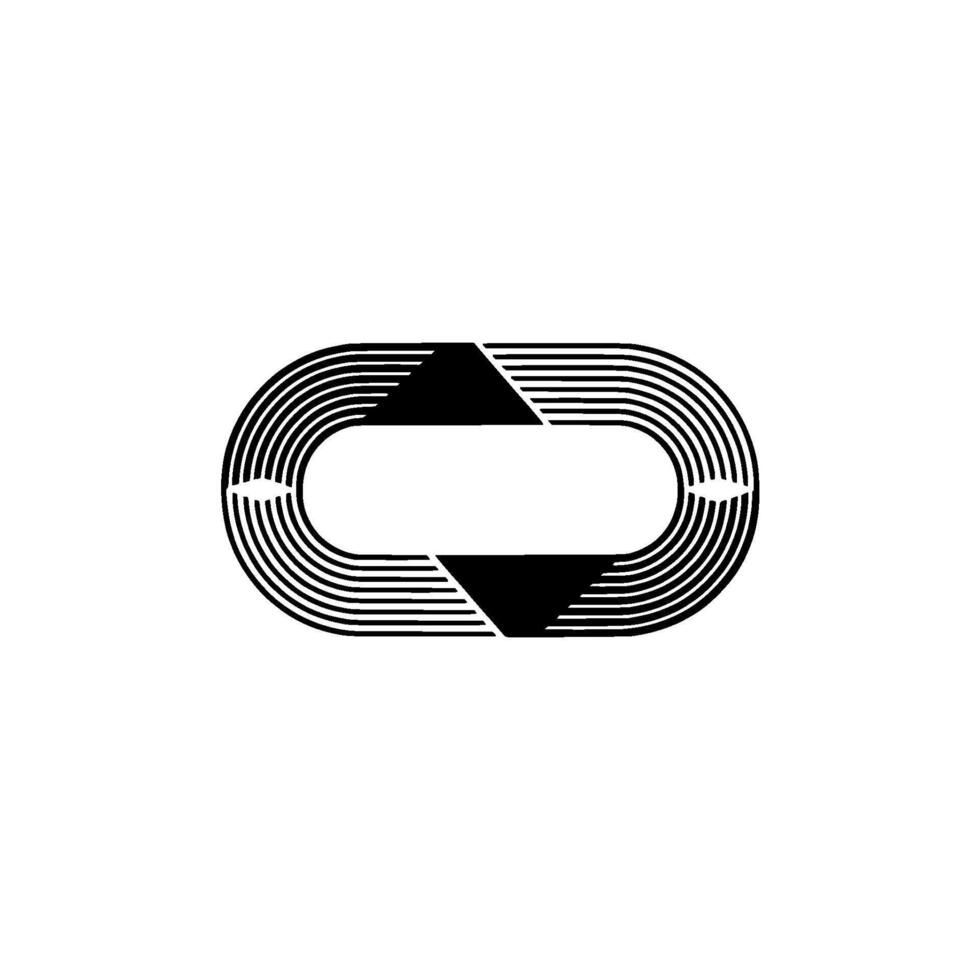 Geometric Abstract Black White Minimalist vector