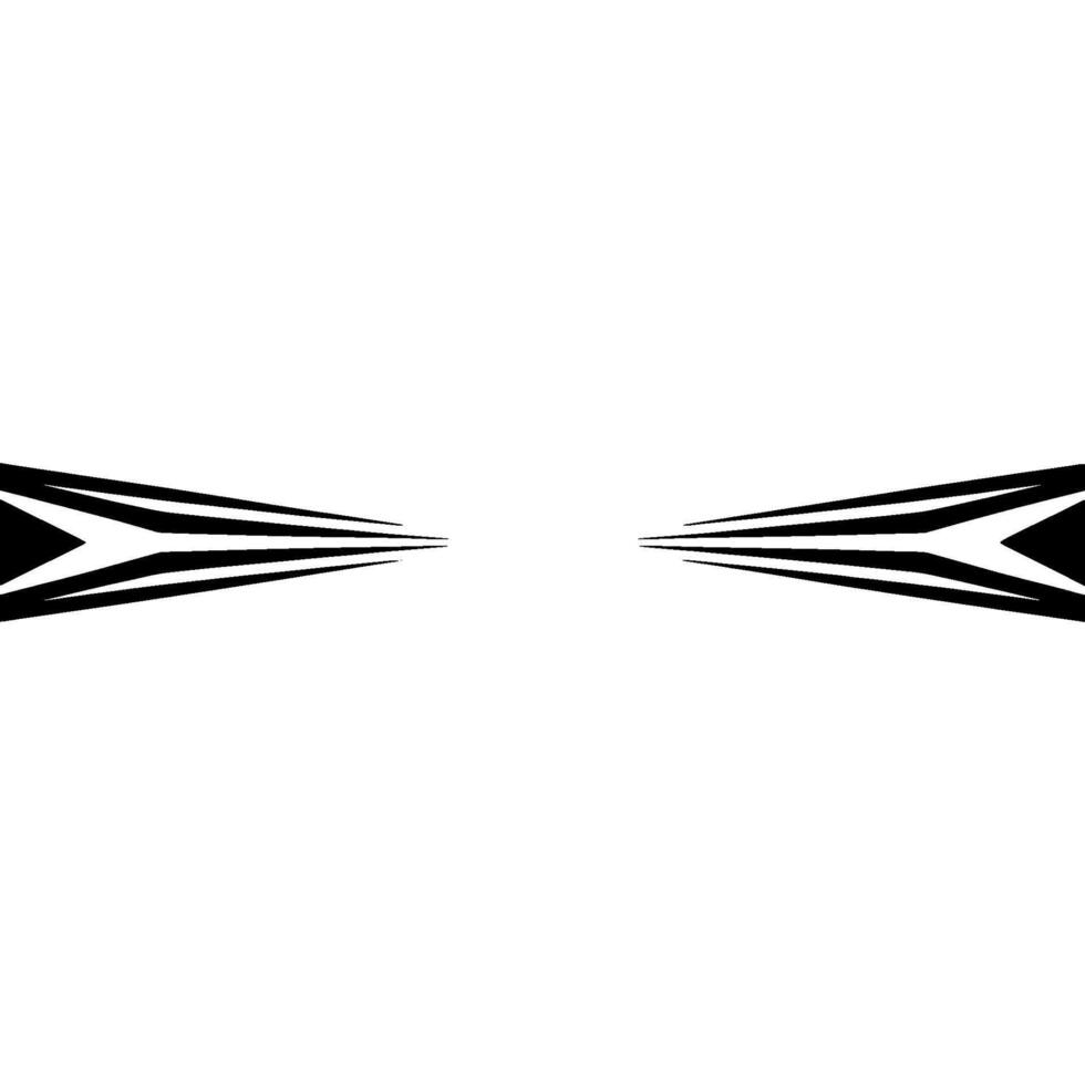 Abstract Geometric Composition Black Stripes On White Backdrop vector