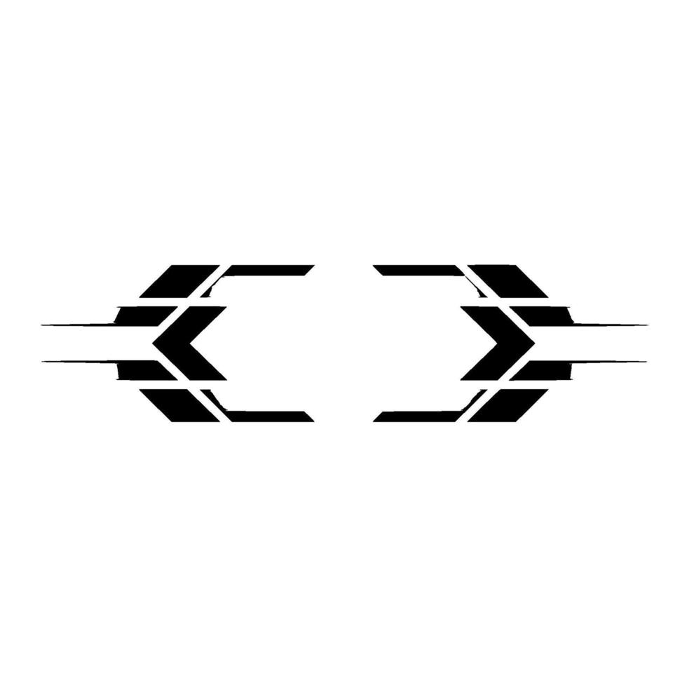 Abstract Geometric, Minimalist Black And White Illustration vector