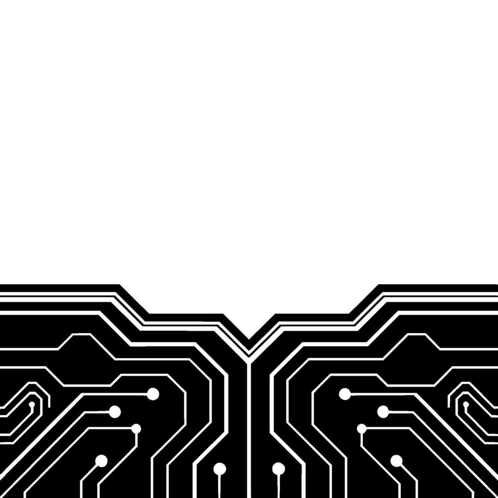 Abstract Circuit Board Background Modern Tech With White Space vector