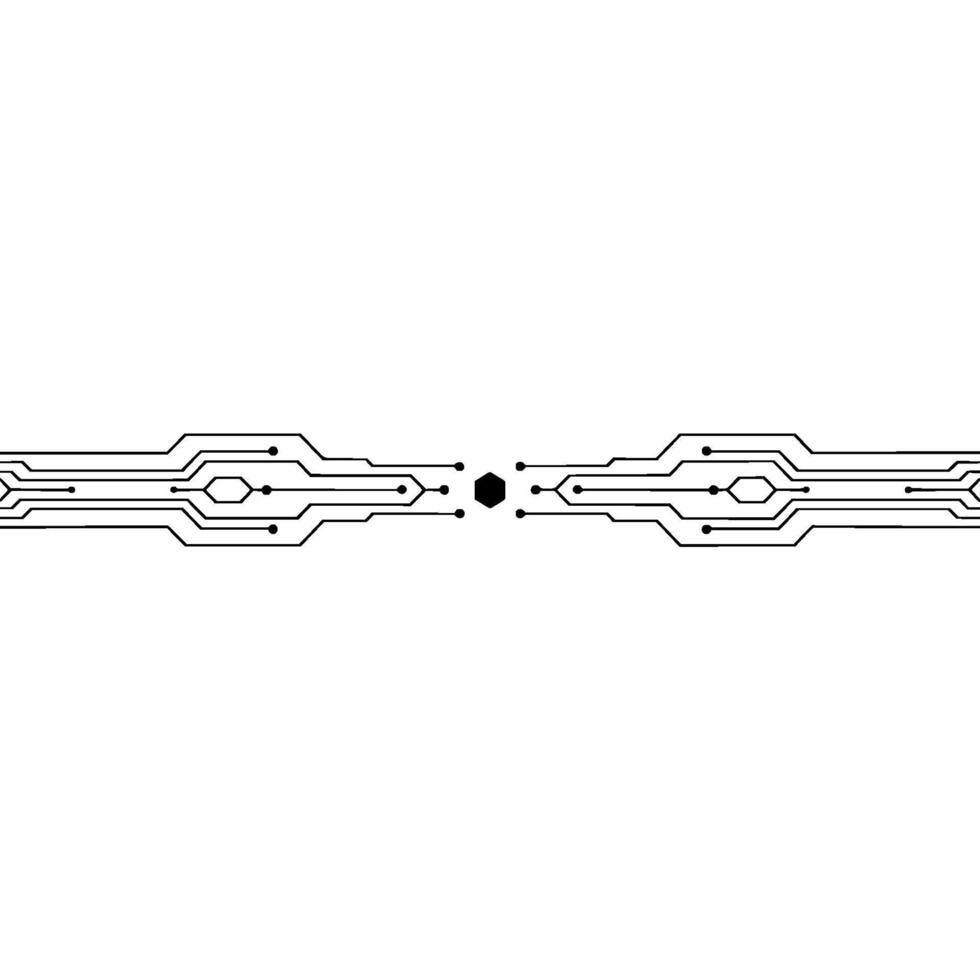 Abstract Circuit Board Connection Data Flow, Minimalism, Technology vector
