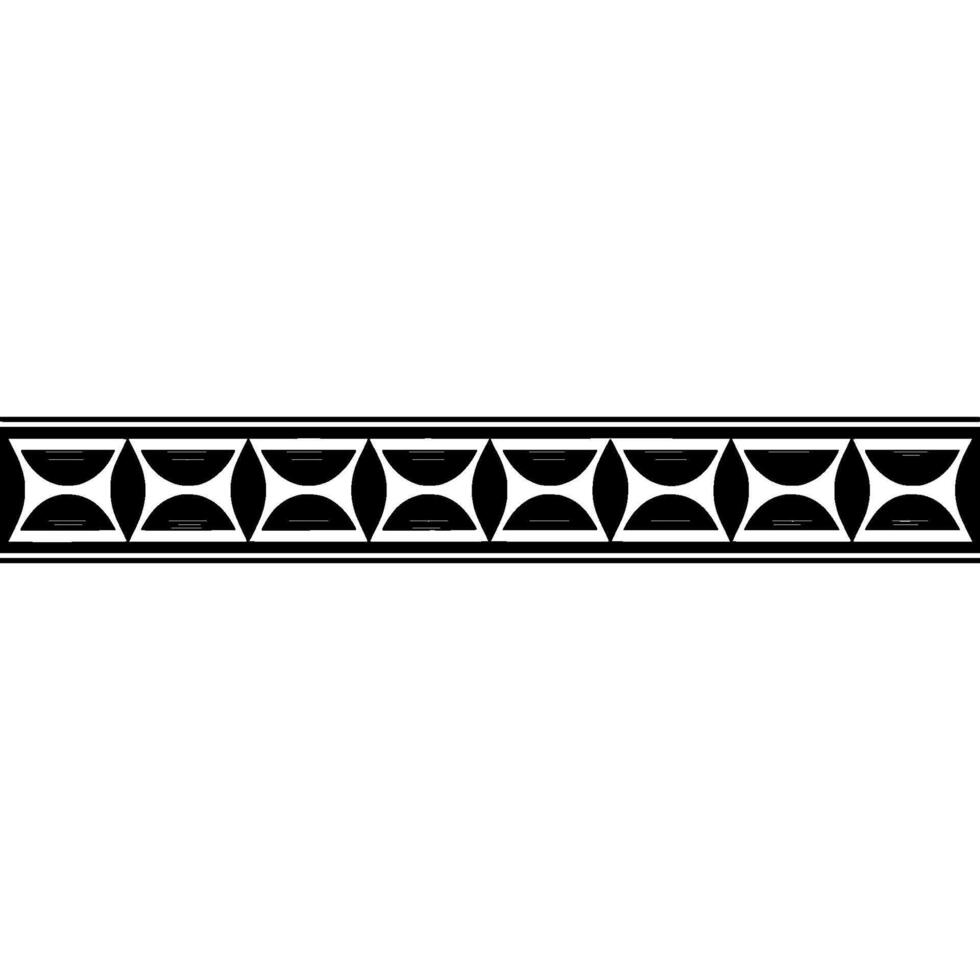 Minimalist Black White Geometric Border For Applications vector